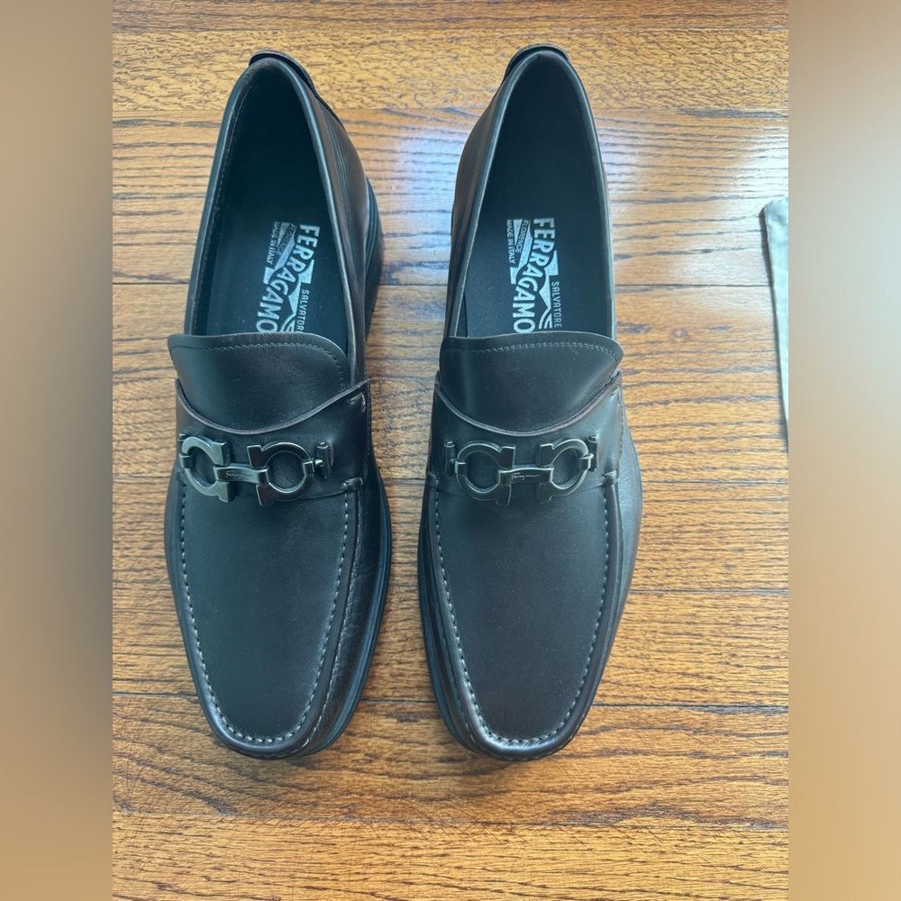 Salvatore Ferragamo Men David Moccasin with Gancini ornament